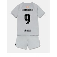 Barcelona Robert Lewandowski #9 Fotballklær Tredjedraktsett Barn 2022-23 Kortermet (+ korte bukser)